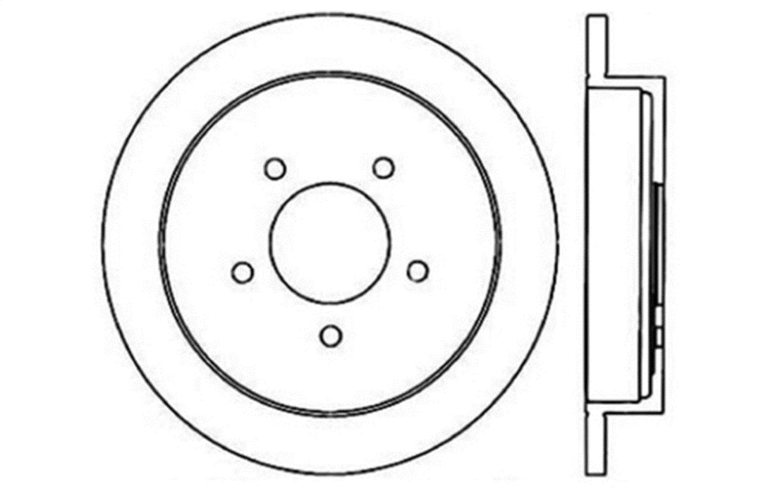 StopTech 128.65059L StopTech Sport Cross Drilled Brake Rotor; Rear Left - Truck Part Superstore