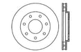 StopTech 128.65062CL StopTech Sport Cryo Cross Drilled Brake Rotor; Front Left - Truck Part Superstore