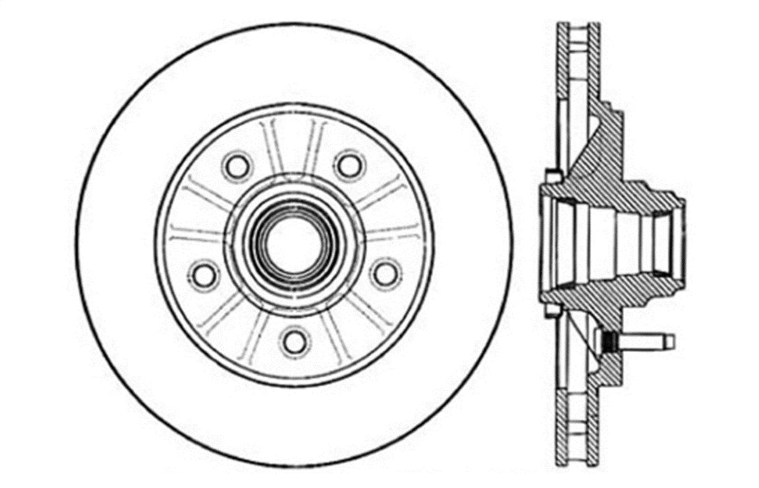 StopTech 128.65063CL StopTech Sport Cryo Cross Drilled Brake Rotor; Front Left - Truck Part Superstore