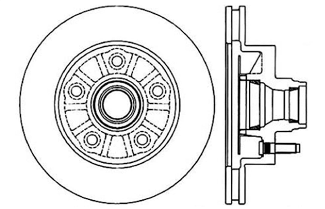 StopTech 128.65077L StopTech Sport Cross Drilled Brake Rotor; Front Left - Truck Part Superstore