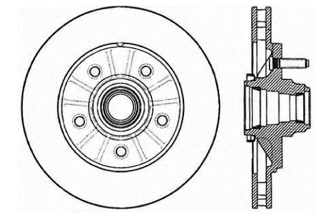 StopTech 128.65081CL StopTech Sport Cryo Cross Drilled Brake Rotor; Front Left - Truck Part Superstore