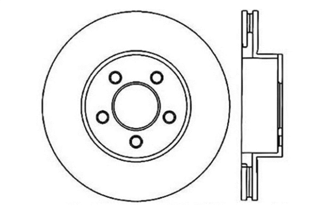 StopTech 128.65082R StopTech Sport Cross Drilled Brake Rotor; Front Right - Truck Part Superstore