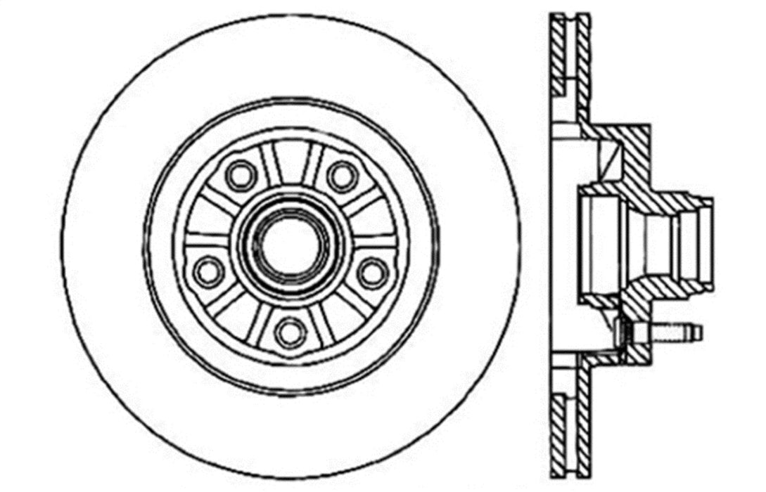 StopTech 128.65083R StopTech Sport Cross Drilled Brake Rotor; Front Right - Truck Part Superstore