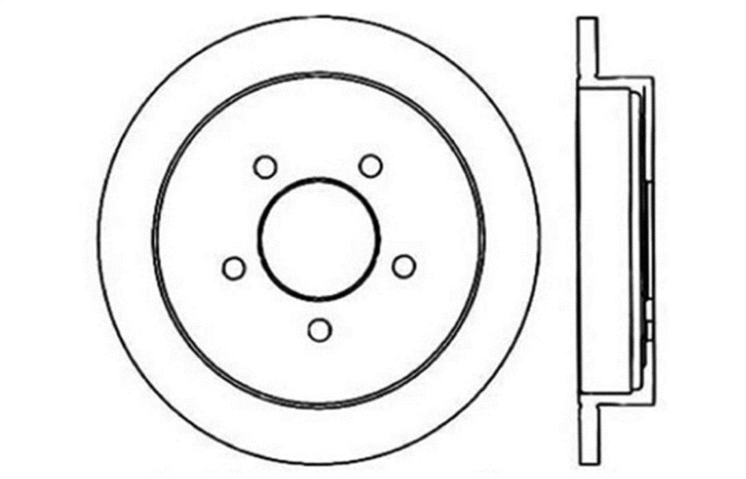StopTech 128.65085CR StopTech Sport Cryo Cross Drilled Brake Rotor; Rear Right - Truck Part Superstore