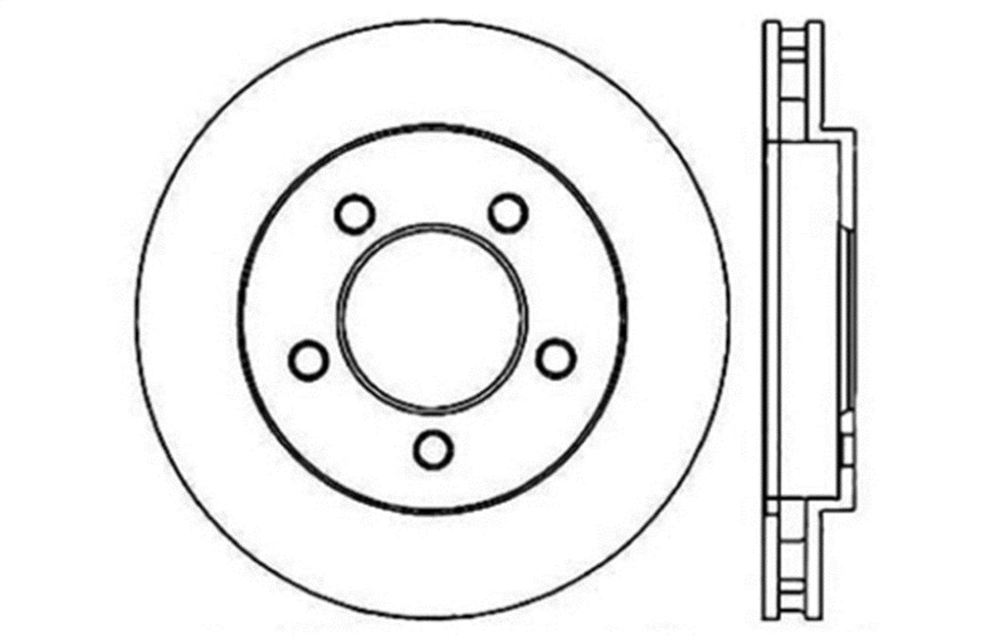 StopTech 128.65088R StopTech Sport Cross Drilled Brake Rotor; Front Right - Truck Part Superstore