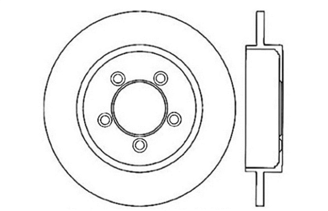 StopTech 128.65090CL StopTech Sport Cryo Cross Drilled Brake Rotor; Rear Left - Truck Part Superstore