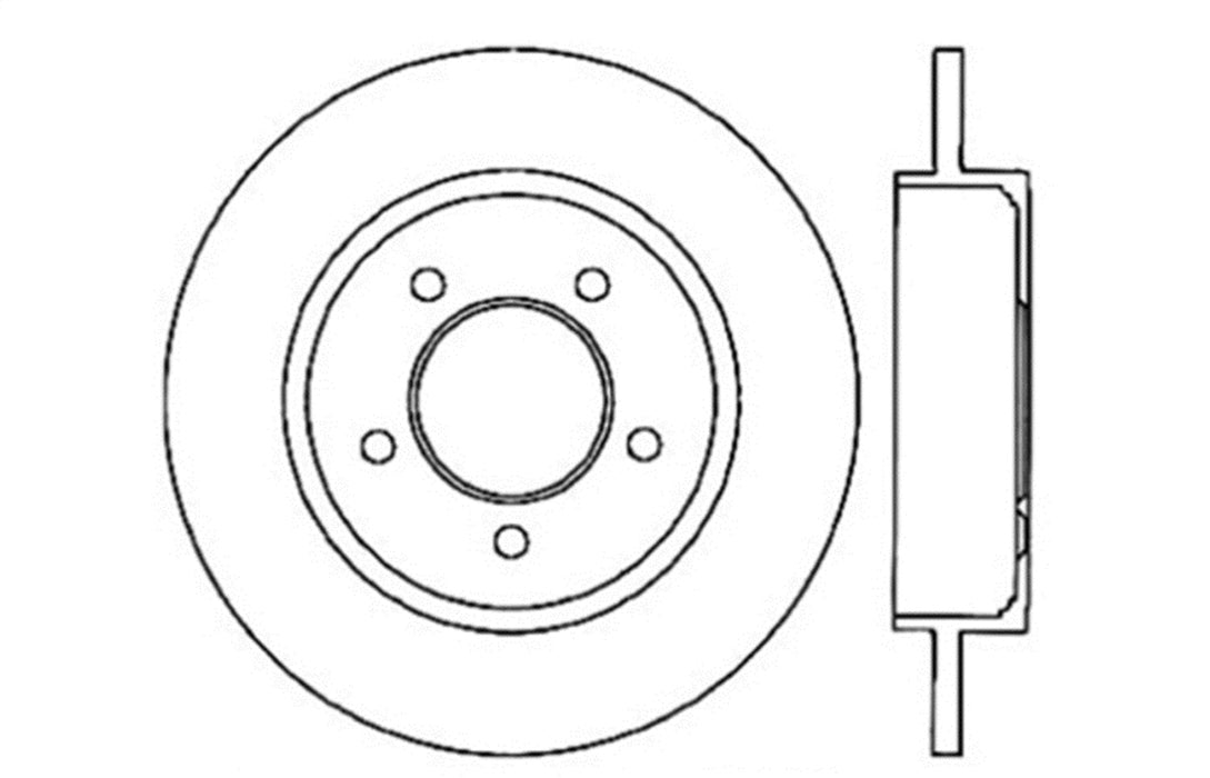 StopTech 128.65108CL StopTech Sport Cryo Cross Drilled Brake Rotor; Rear Left - Truck Part Superstore