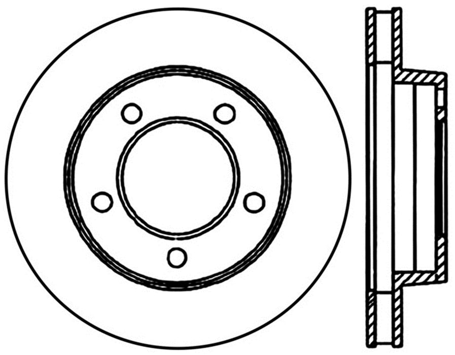 StopTech 128.65113L StopTech Sport Cross Drilled Brake Rotor; Rear Left - Truck Part Superstore