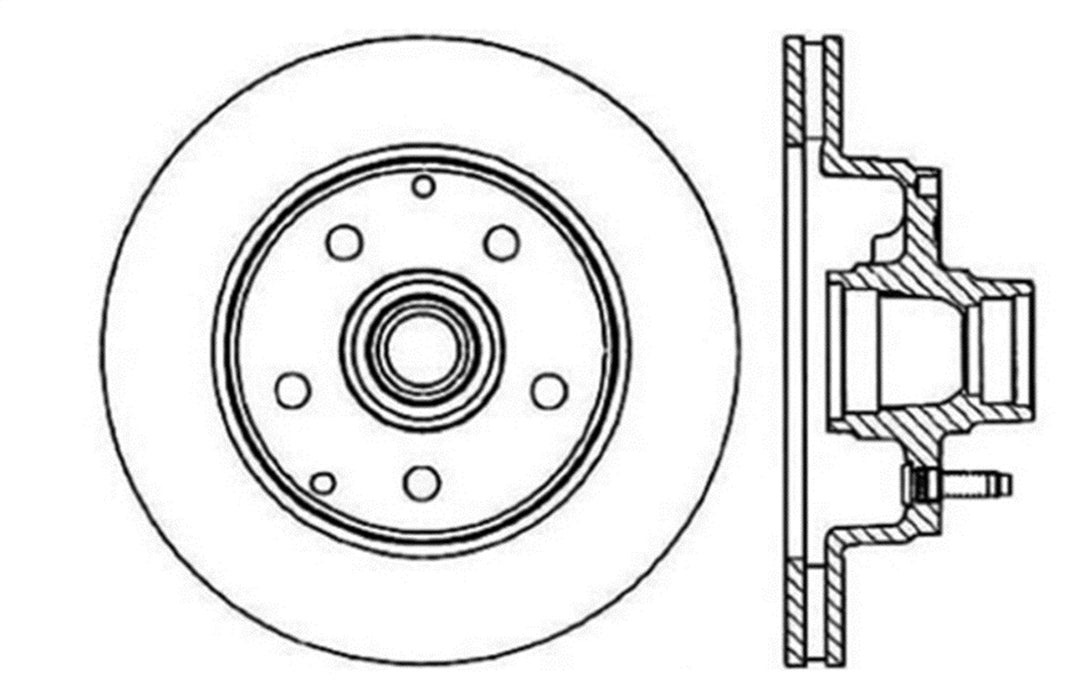 StopTech 128.66016R StopTech Sport Cross Drilled Brake Rotor; Front Right - Truck Part Superstore