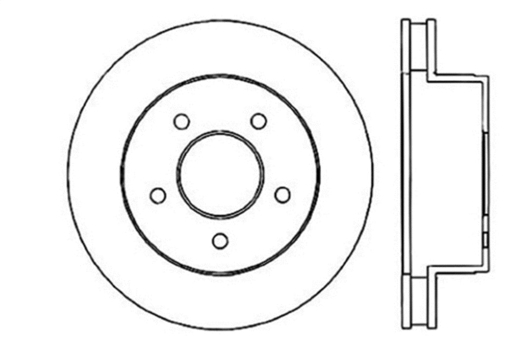 StopTech 128.66022R StopTech Sport Cross Drilled Brake Rotor; Front Right - Truck Part Superstore
