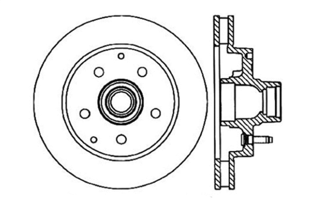 StopTech 128.66025CR StopTech Sport Cryo Cross Drilled Brake Rotor; Front Right - Truck Part Superstore