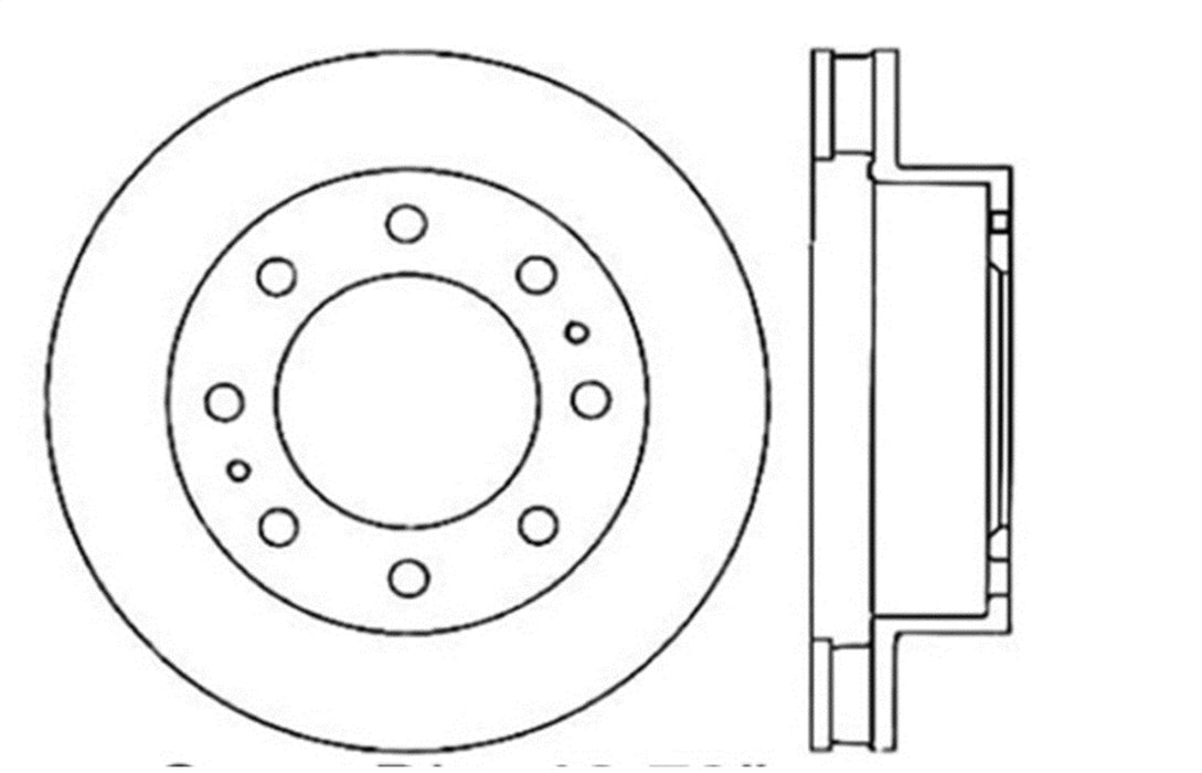 StopTech 128.66042R StopTech Sport Cross Drilled Brake Rotor; Front Right - Truck Part Superstore