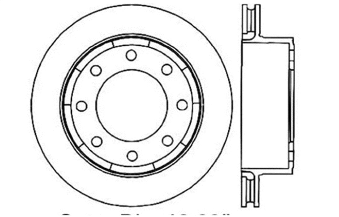 StopTech 128.66043R StopTech Sport Cross Drilled Brake Rotor; Rear Right - Truck Part Superstore