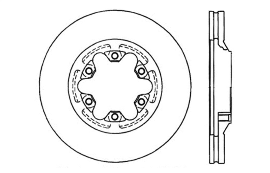 StopTech 128.66056R StopTech Sport Cross Drilled Brake Rotor; Front Right - Truck Part Superstore