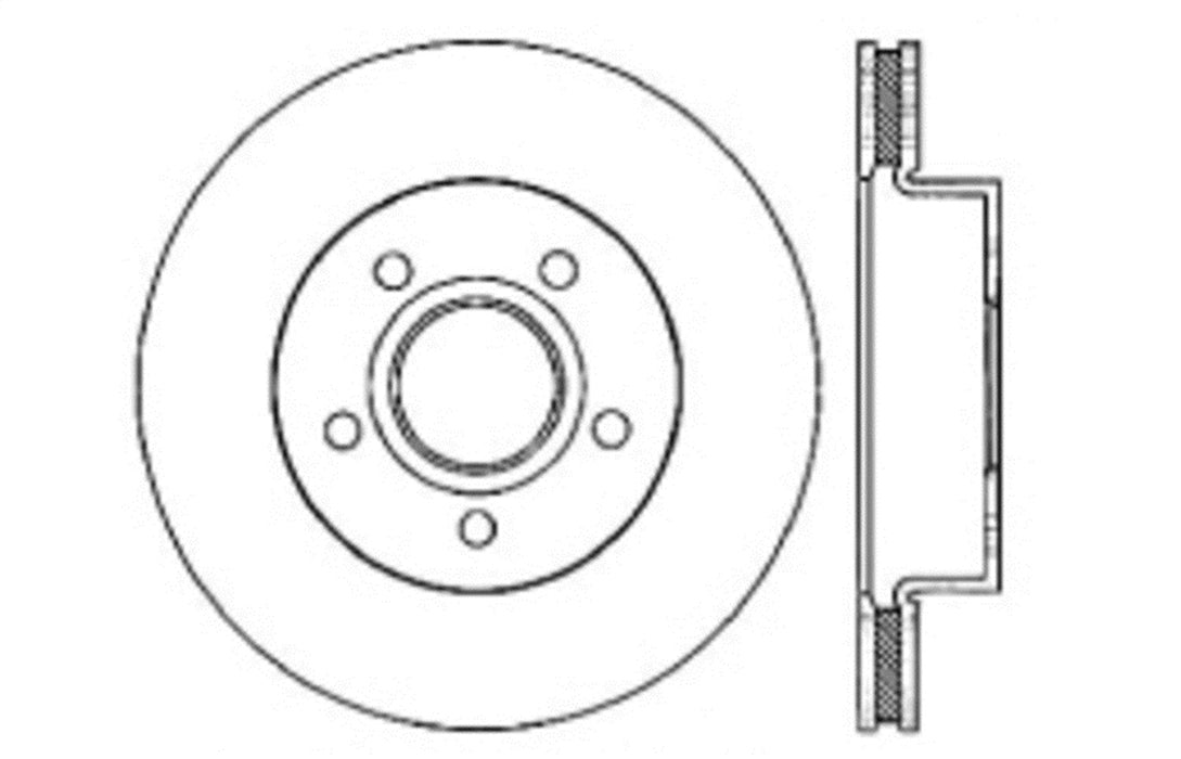 StopTech 128.67042CR StopTech Sport Cryo Cross Drilled Brake Rotor; Front Right - Truck Part Superstore
