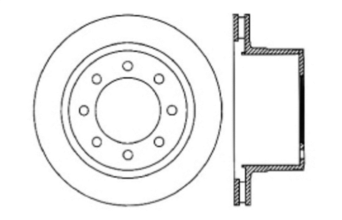 StopTech 128.67062CL StopTech Sport Cryo Cross Drilled Brake Rotor; Rear Left - Truck Part Superstore