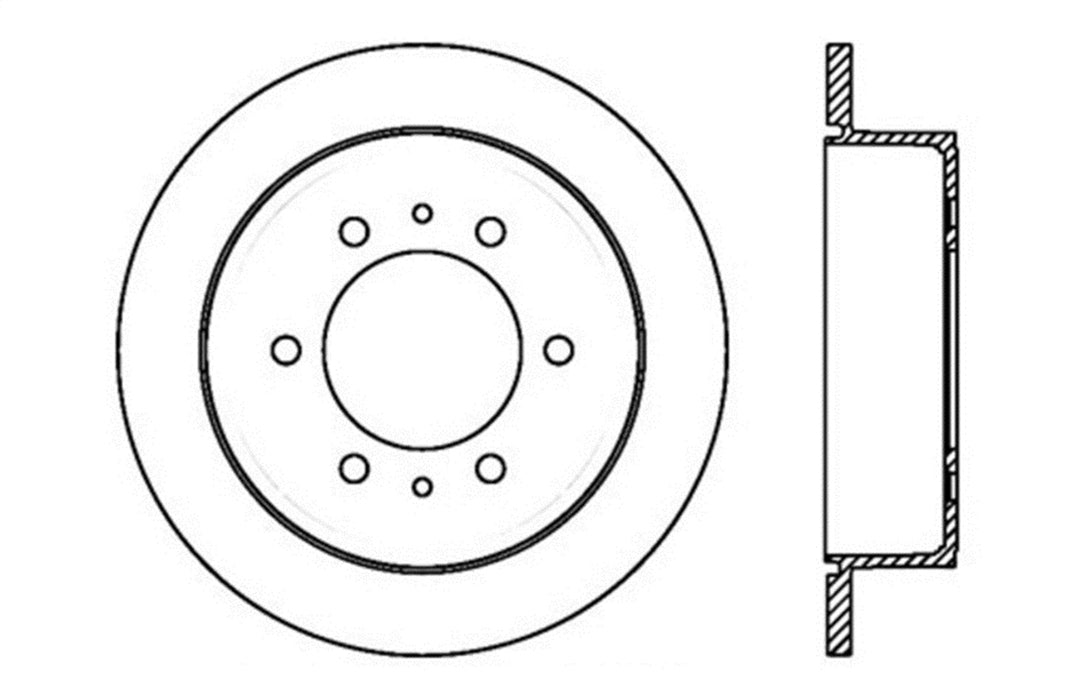 StopTech 128.69002CL StopTech Sport Cryo Cross Drilled Brake Rotor; Rear Left - Truck Part Superstore