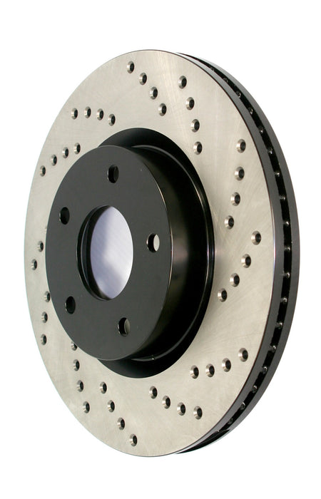 StopTech 128.04004R StopTech Sport Cross Drilled Brake Rotor; Front Right - Truck Part Superstore