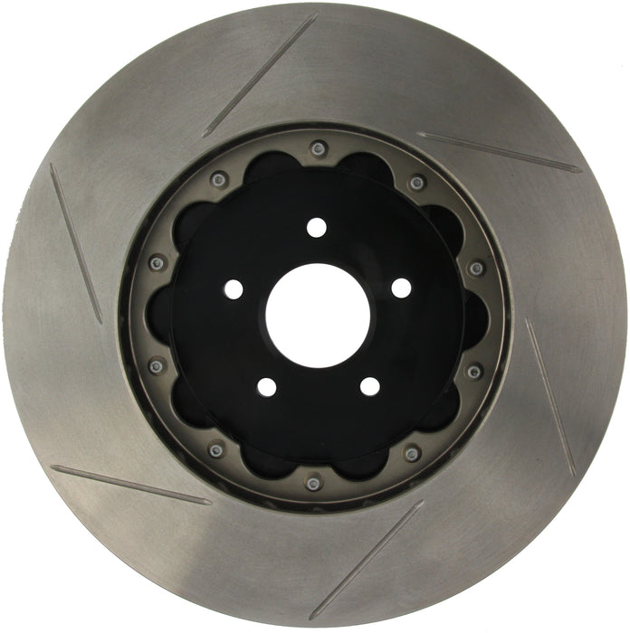 StopTech 129.42104.13 StopTech AeroRotor 2 Piece Black Hat No Rotor Coating Slotted; Front Left - Truck Part Superstore