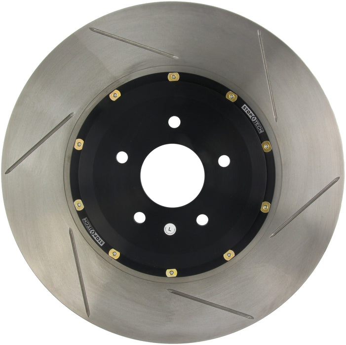 StopTech 129.42104.13 StopTech AeroRotor 2 Piece Black Hat No Rotor Coating Slotted; Front Left - Truck Part Superstore