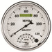 AutoMeter 1290 GAUGE; TACH/SPEEDO; 5in.; 120MPH/8K RPM; ELEC. PROGRAM; OLD TYME WHITE II - Truck Part Superstore