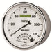 AutoMeter 1290 GAUGE; TACH/SPEEDO; 5in.; 120MPH/8K RPM; ELEC. PROGRAM; OLD TYME WHITE II - Truck Part Superstore