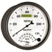 AutoMeter 1290 GAUGE; TACH/SPEEDO; 5in.; 120MPH/8K RPM; ELEC. PROGRAM; OLD TYME WHITE II - Truck Part Superstore