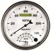 AutoMeter 1290 GAUGE; TACH/SPEEDO; 5in.; 120MPH/8K RPM; ELEC. PROGRAM; OLD TYME WHITE II - Truck Part Superstore