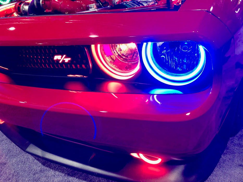 Oracle Lighting 1292-332 Dynamic ColorSHIFT Headlight Halo Kit - Surface Mount - Truck Part Superstore