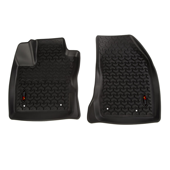 Rugged Ridge 12920.35 Floor Liner; Front; Black; 2 Pc.; - Truck Part Superstore