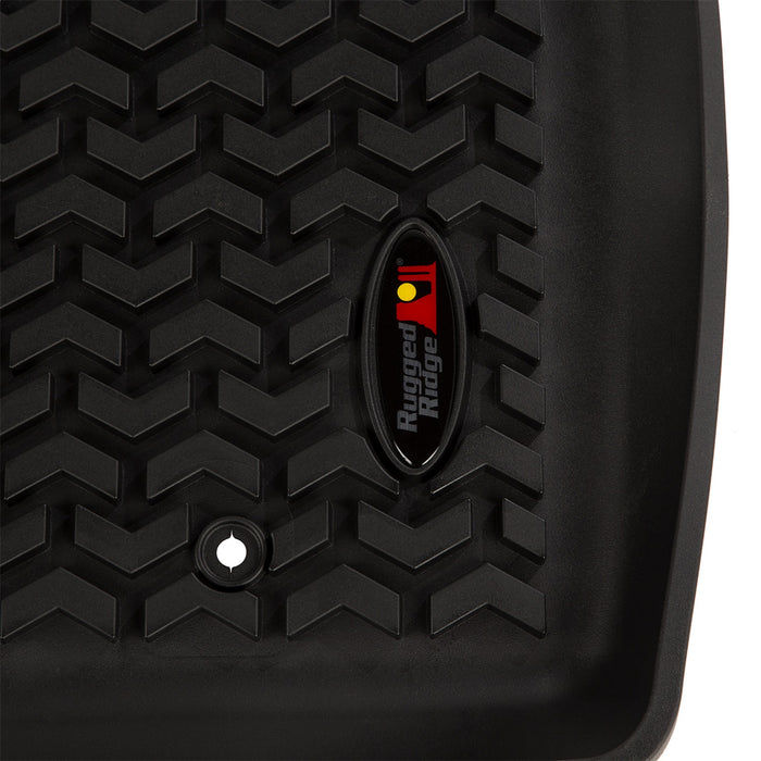 Rugged Ridge 12920.35 Floor Liner; Front; Black; 2 Pc.; - Truck Part Superstore