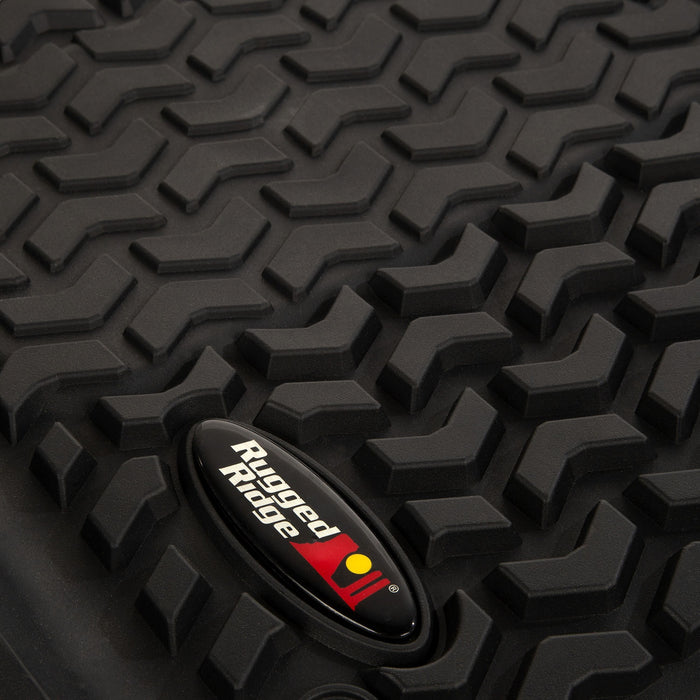 Rugged Ridge 12920.36 Floor Liner; Front; Black; - Truck Part Superstore