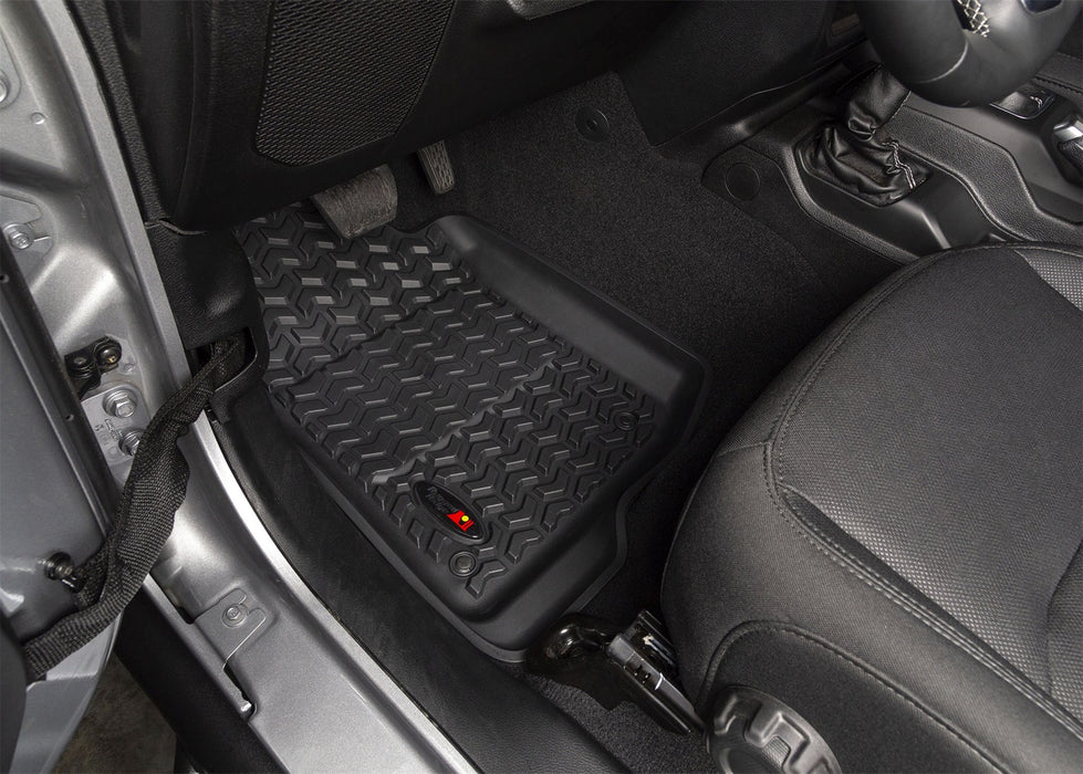 Rugged Ridge 12920.36 Floor Liner; Front; Black; - Truck Part Superstore