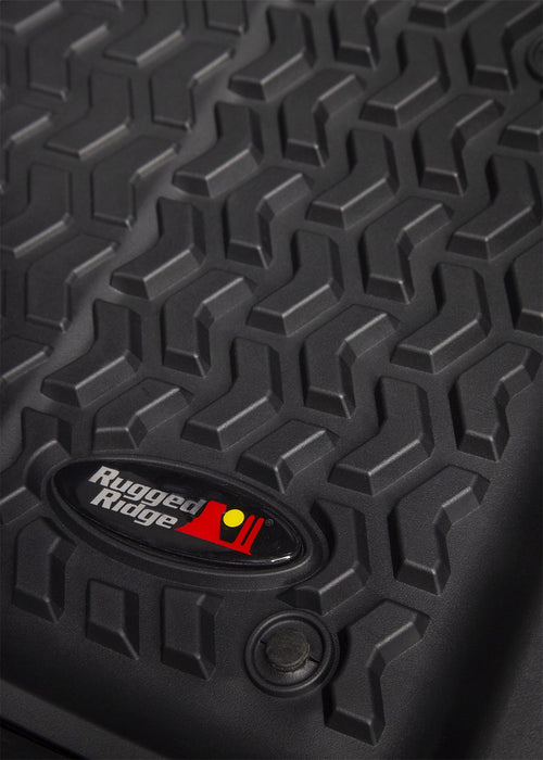 Rugged Ridge 12920.36 Floor Liner; Front; Black; - Truck Part Superstore