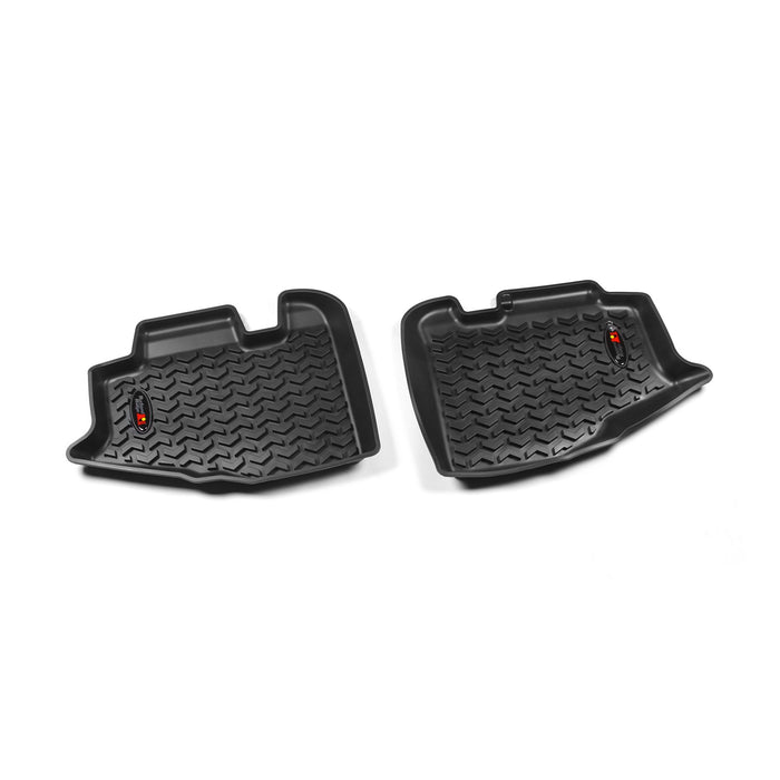 Rugged Ridge 12950.10 All Terrain Floor Liner; Rear; 1 pc.; Black; - Truck Part Superstore
