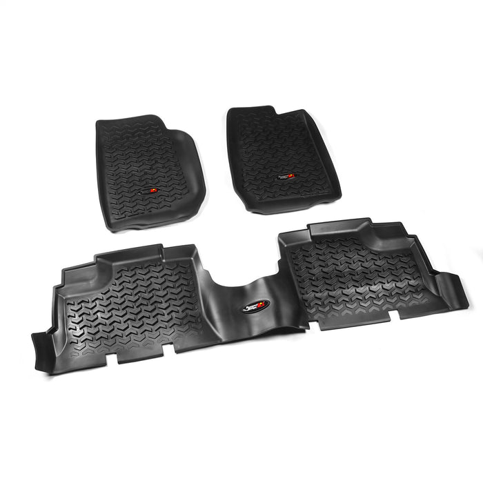 Rugged Ridge 12987.01 All Terrain Floor Liner; Rear; Black; PVC; Textured; - Truck Part Superstore