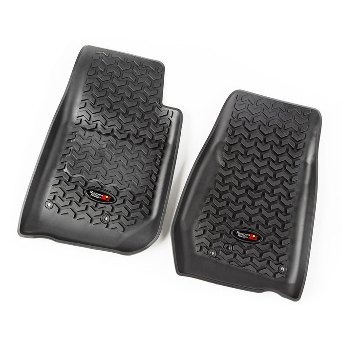 Rugged Ridge 12987.01 All Terrain Floor Liner; Rear; Black; PVC; Textured; - Truck Part Superstore