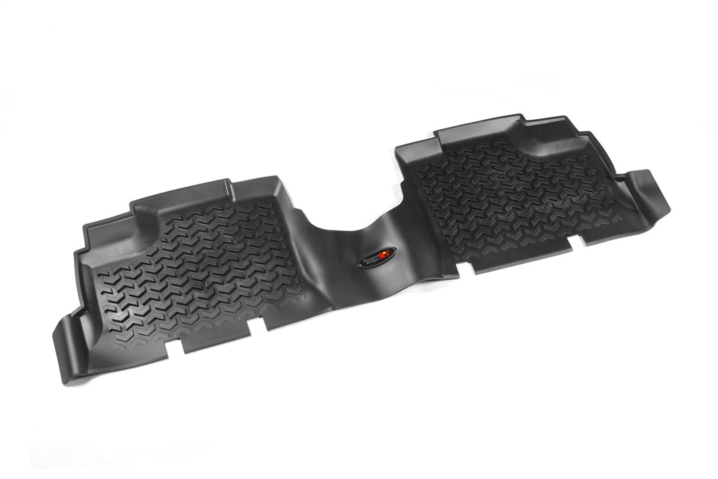 Rugged Ridge 12987.01 All Terrain Floor Liner; Rear; Black; PVC; Textured; - Truck Part Superstore