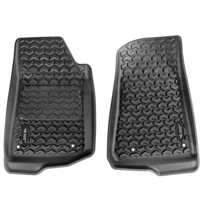 Rugged Ridge 12987.44 Floor Liner Kit; Front/Rear; Black; - Truck Part Superstore