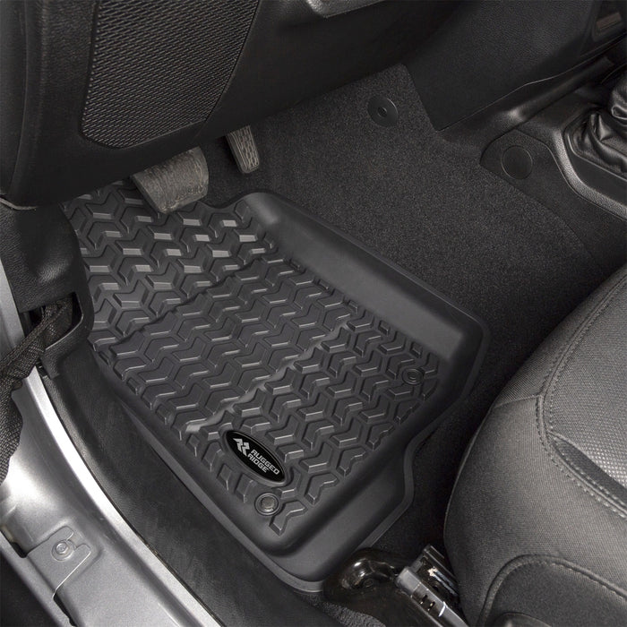 Rugged Ridge 12987.44 Floor Liner Kit; Front/Rear; Black; - Truck Part Superstore