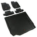 Rugged Ridge 12988.02 All Terrain Floor Liner; Front And Rear; 5-Piece; Includes Cargo Liner; Black; - Truck Part Superstore