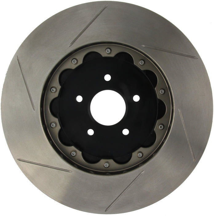 StopTech 129.42104.13 StopTech AeroRotor 2 Piece Black Hat No Rotor Coating Slotted; Front Left - Truck Part Superstore
