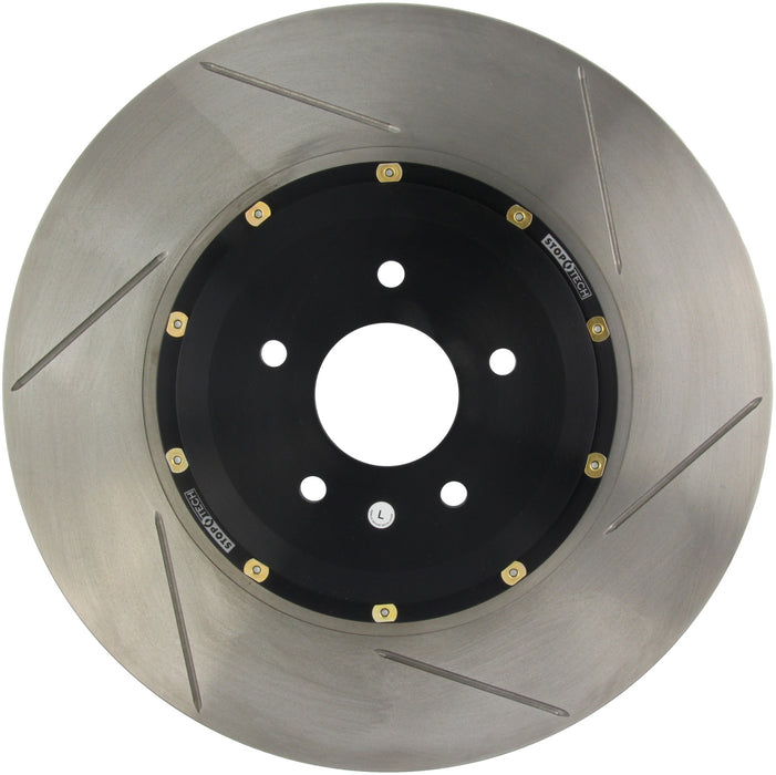 StopTech 129.42104.13 StopTech AeroRotor 2 Piece Black Hat No Rotor Coating Slotted; Front Left - Truck Part Superstore