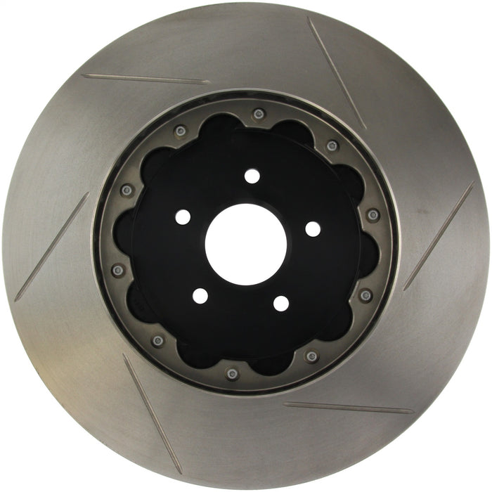 StopTech 129.42104.14 StopTech AeroRotor 2 Piece Black Hat No Rotor Coating Slotted; Front Right - Truck Part Superstore