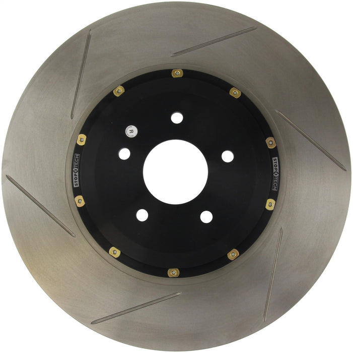 StopTech 129.42104.14 StopTech AeroRotor 2 Piece Black Hat No Rotor Coating Slotted; Front Right - Truck Part Superstore
