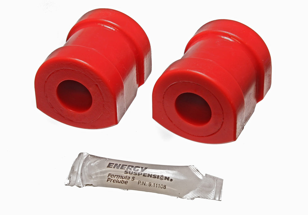 Energy Suspension 12.5103R Sway Bar Bushing Set; Red; Front; Bar Dia. 24mm; Performance Polyurethane; - Truck Part Superstore