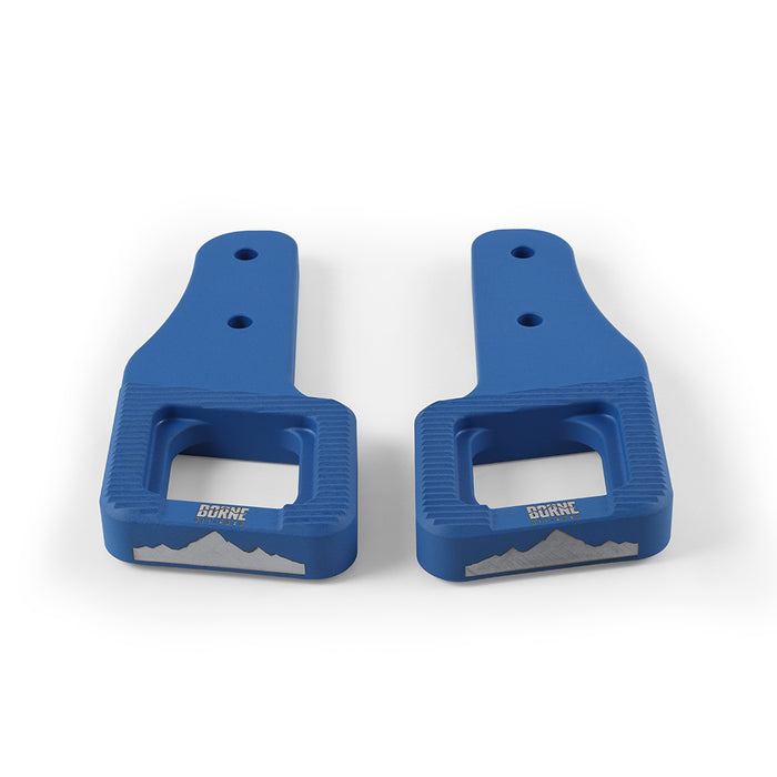 Mishimoto BNTH-F150-17BL Borne Off-Road Billet Tow Hooks, fits Ford Raptor 2017+, Micro-Wrinkle Blue - Truck Part Superstore