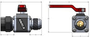 Earl's Performance 230712ERL UltraPro AN Ball Valve; For -12AN Male To Female; - Truck Part Superstore