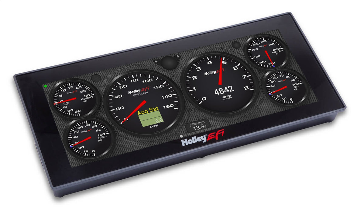 Holley EFI 553-117 Holley EFI Standalone Pro Dash; 6.86 in. Viewing Area; 4 Pin; 4 Ground Switched; - Truck Part Superstore