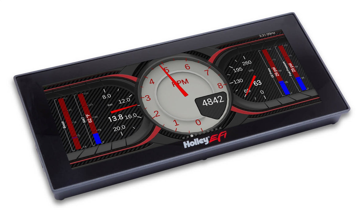 Holley EFI 553-117 Holley EFI Standalone Pro Dash; 6.86 in. Viewing Area; 4 Pin; 4 Ground Switched; - Truck Part Superstore